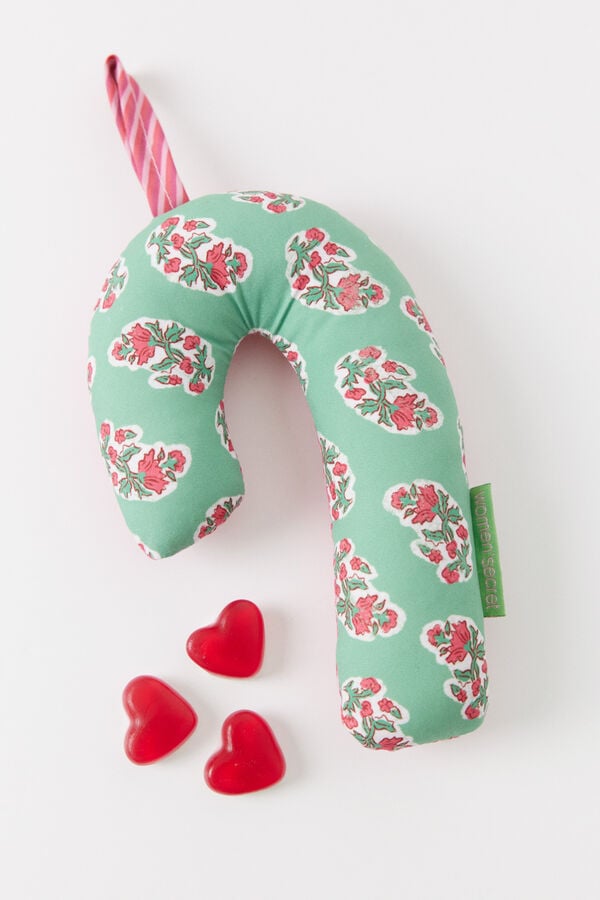 Women'secret Colgador bast&oacute;n caramelo verde estampado