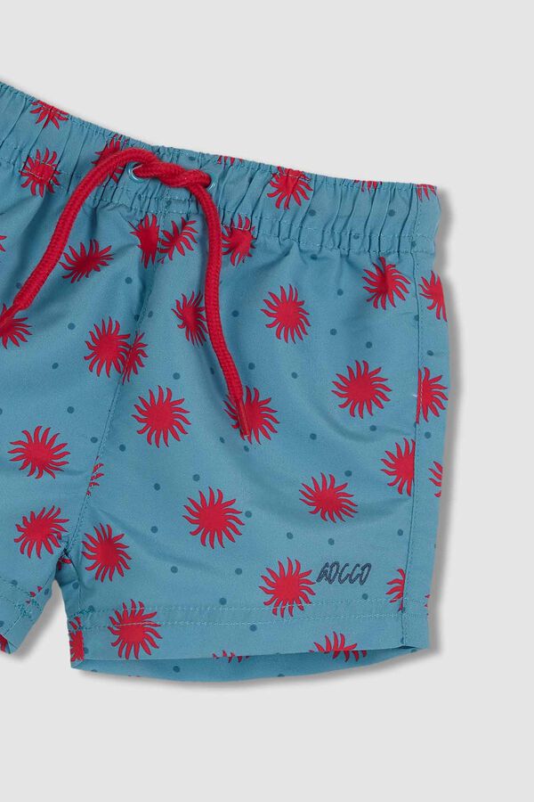 Gocco Mai&ocirc; azul claro com estampado de sol azul