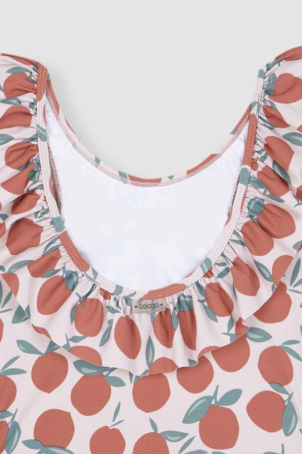 Gocco Ba&ntilde;ador volante naranjas ni&ntilde;a blanco