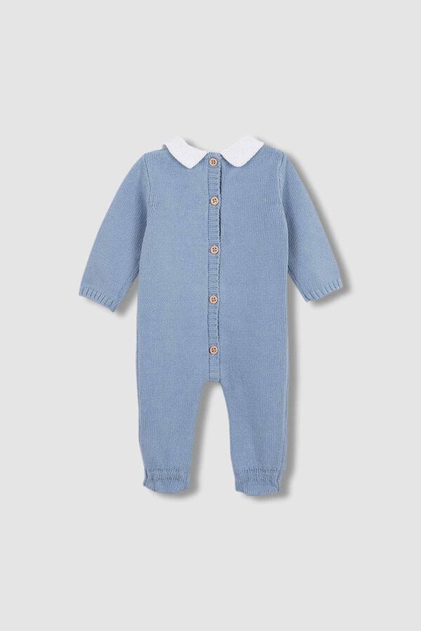 Gocco Pelele Azul Con Cuello En Contraste Azul turquesa