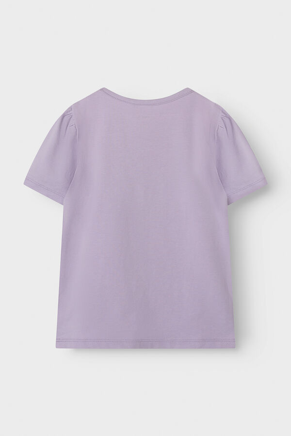 Name it Camiseta manga curta azul rosa