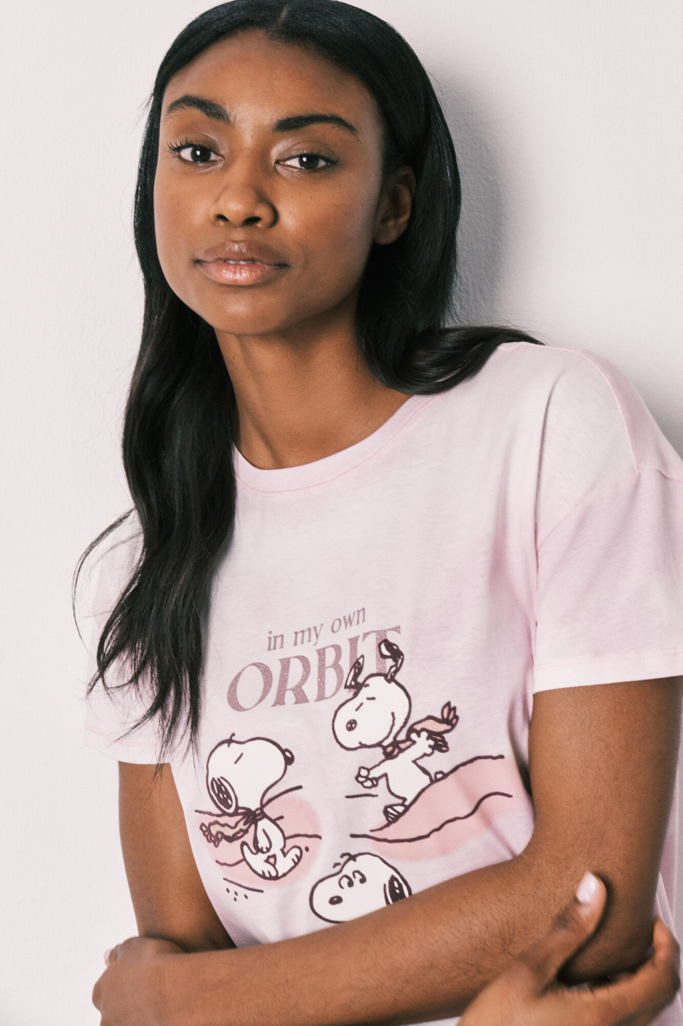 Women'secret Camis&oacute;n corto rosa algod&oacute;n Snoopy