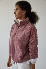 Womensecret Sweatshirt comprida lã cor-de-rosa rosa