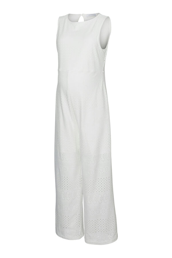 Mamalicious Mono con calados maternity blanco