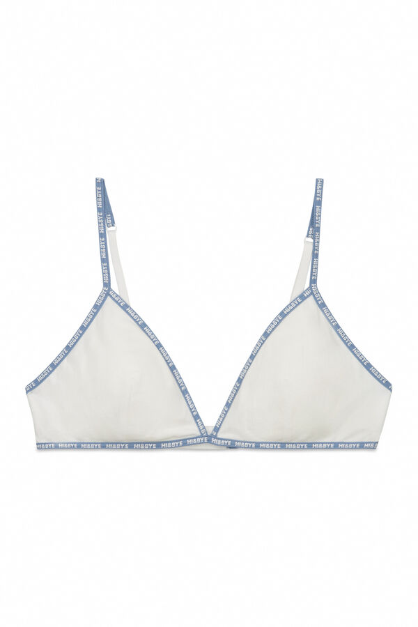HI&BYE Soutien triangular branco branco