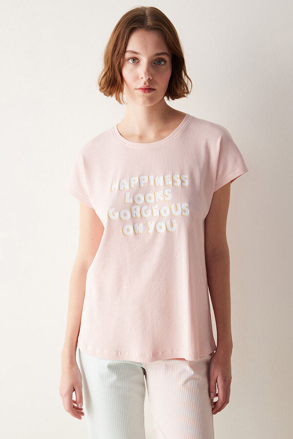 Penti Top de pijama t-shirt rosa para Happiness rosa