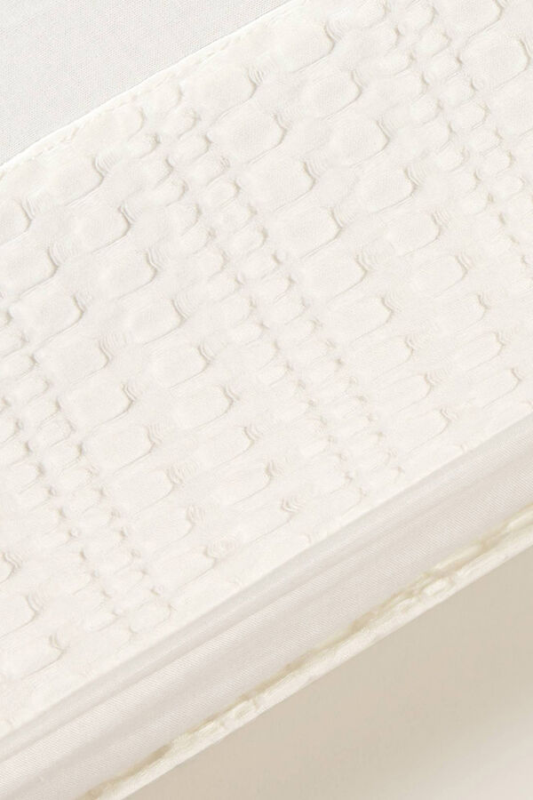 Textura Funda de almohada blanco
