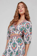 Gisela Top estampado branco