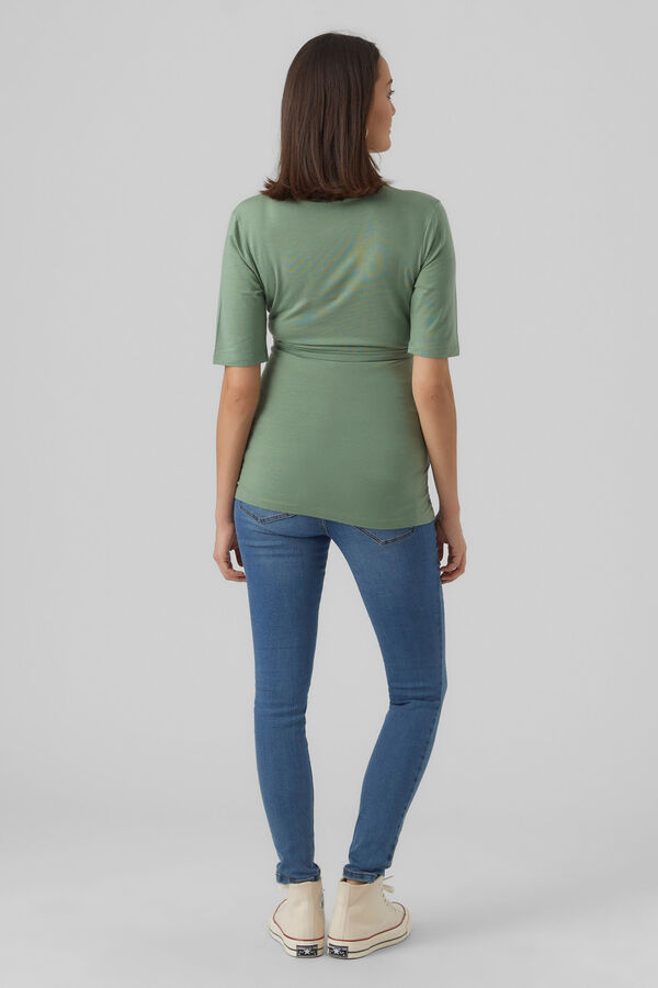 Womensecret T-shirt manga curta 2 funções verde
