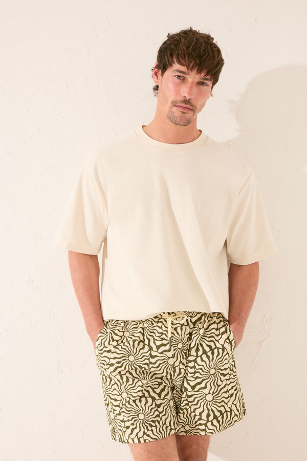 Women'secret Ba&ntilde;ador hombre print soles kaki