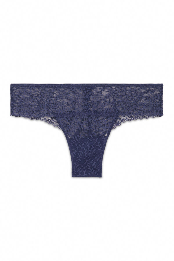 Women'secret Braga ancha brasile&ntilde;a encaje azul azul