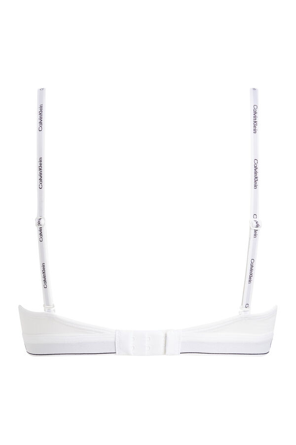 Calvin Klein Sutiã com enchimento com logo CK branco
