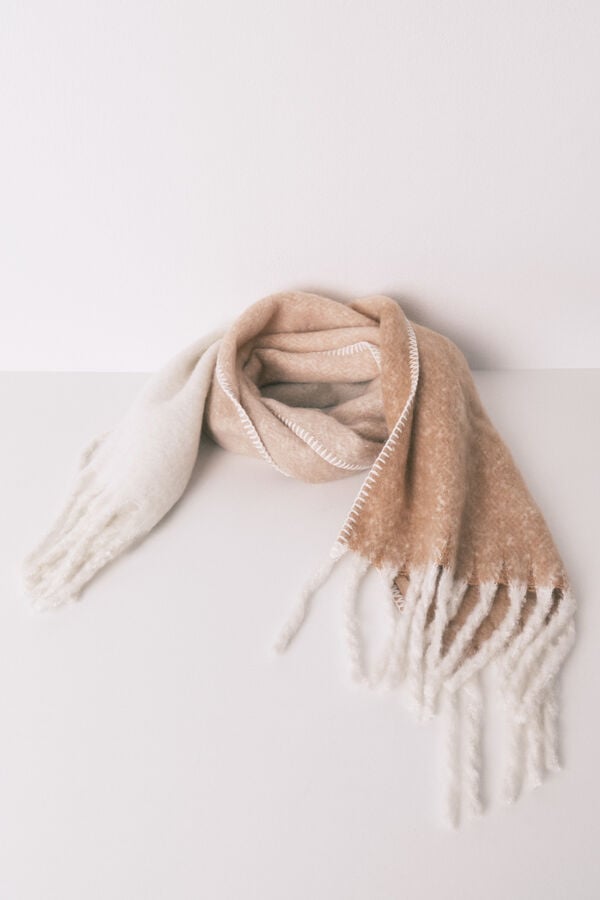 Women'secret Cachecol com efeito mohair cru