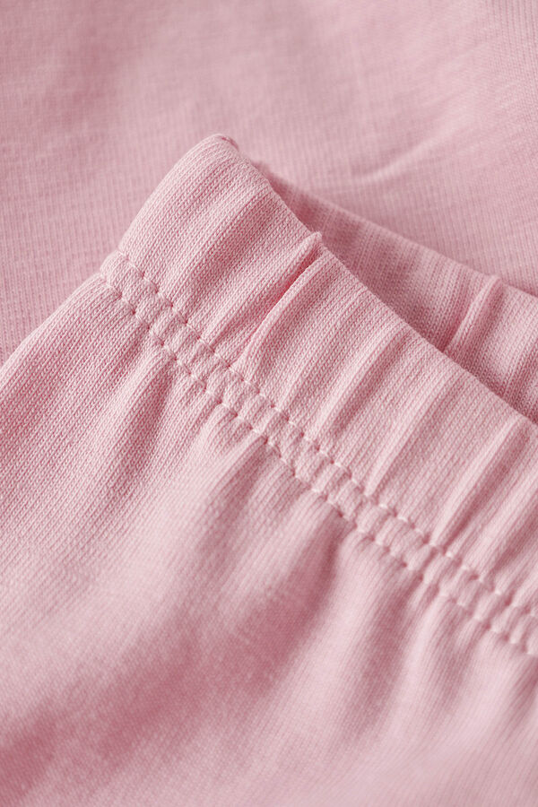 Name it Leggings de algod&atilde;o org&acirc;nico liso rosa