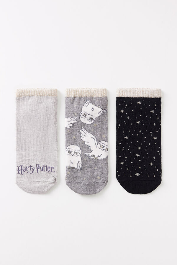Women'secret Pacote de 3 meias curtas Harry Potter estampado