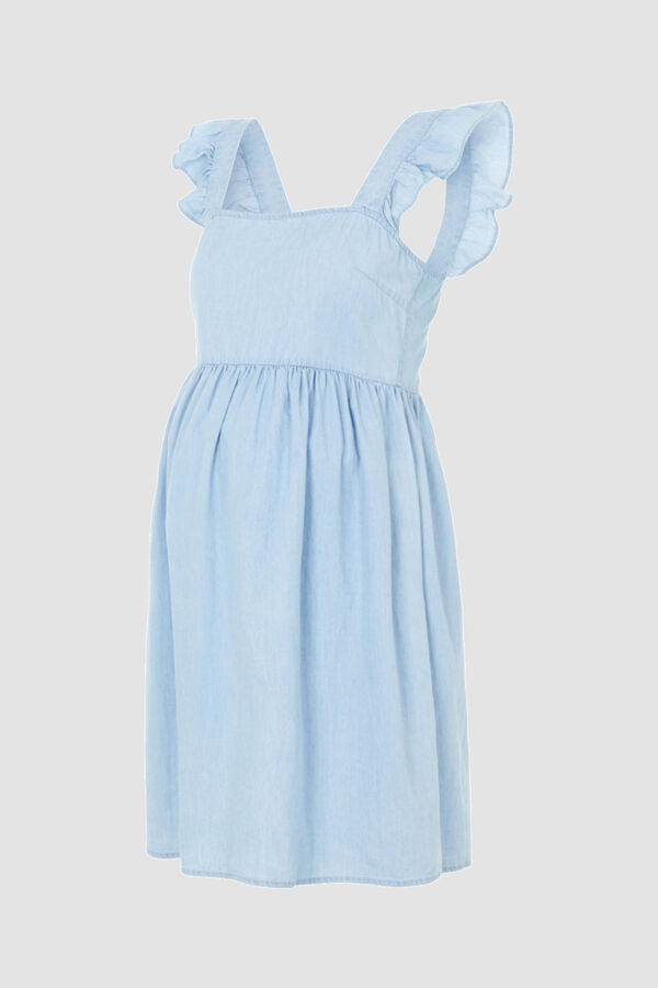 Mamalicious Vestido corto de tirantes maternity azul