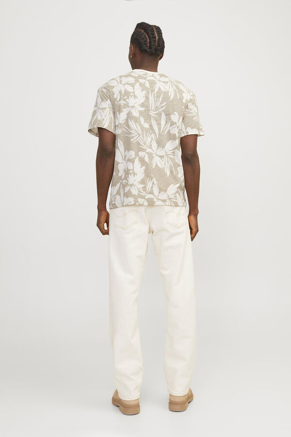 Jack & Jones T-shirt algod&atilde;o estampada azul