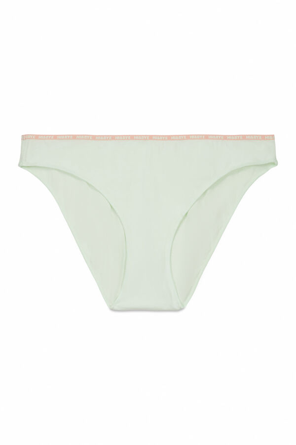 HI&BYE Pack 3 bragas cl&aacute;sicas verde, blanco, verde claro blanco