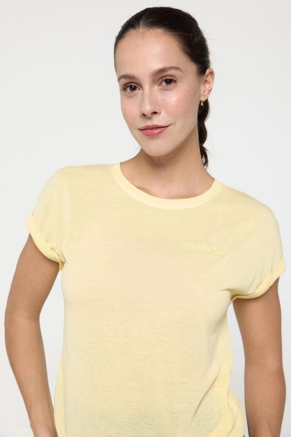 Only Play Camiseta de manga corta loose fit amarillo
