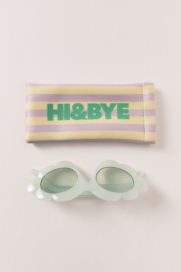 HI&BYE &Oacute;culos de sol com capa verde verde