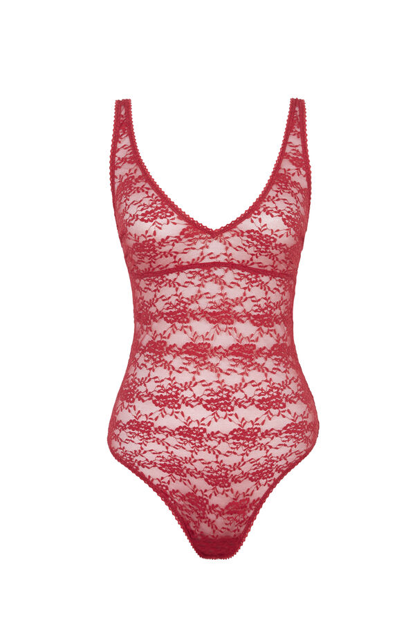 Women'secret Body encaje rojo rojo