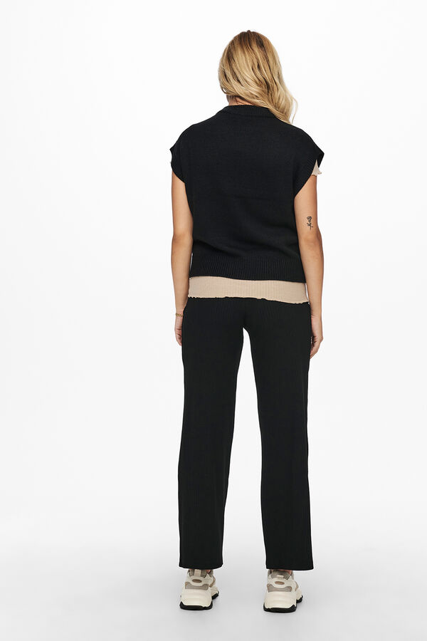 Only Maternity Colete de malha para maternity preto