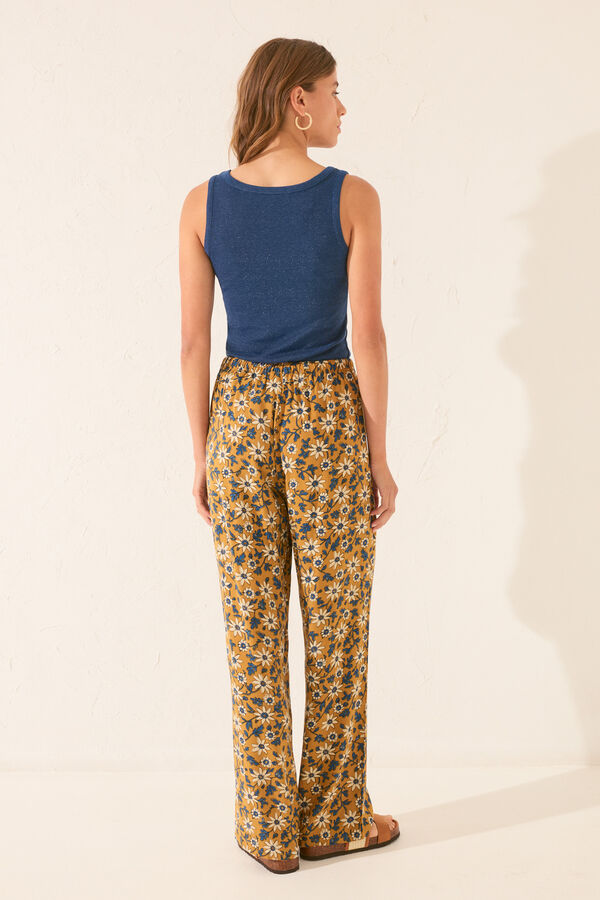 Women'secret Pantal&oacute;n largo estampado flores estampado