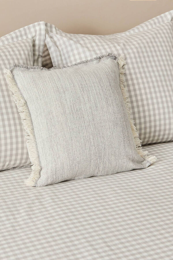 Textura S&aacute;bana de cuadros vichy turquesa