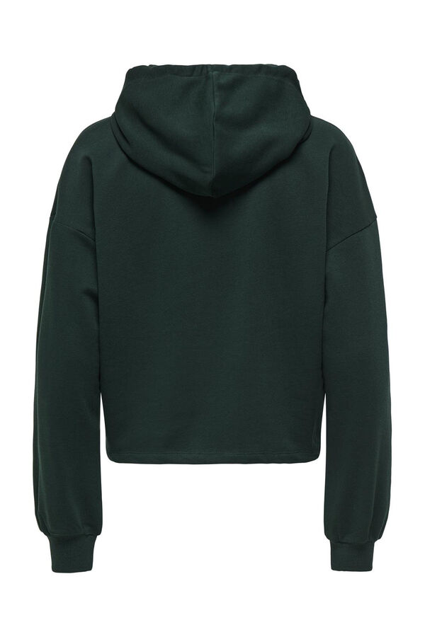 Only Play Sudadera suave con capucha y estampado frontal turquesa