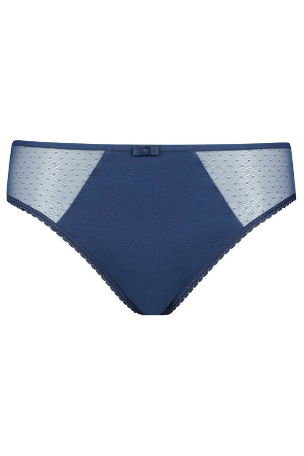 DIM Cueca cl&aacute;ssica Generous de algod&atilde;o org&acirc;nico  azul