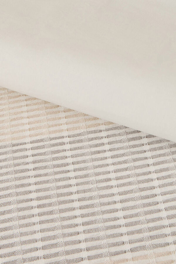 Textura Capa de edredom texturizada cinzento