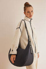 Women'secret Bolso grande saco nylon gris gris