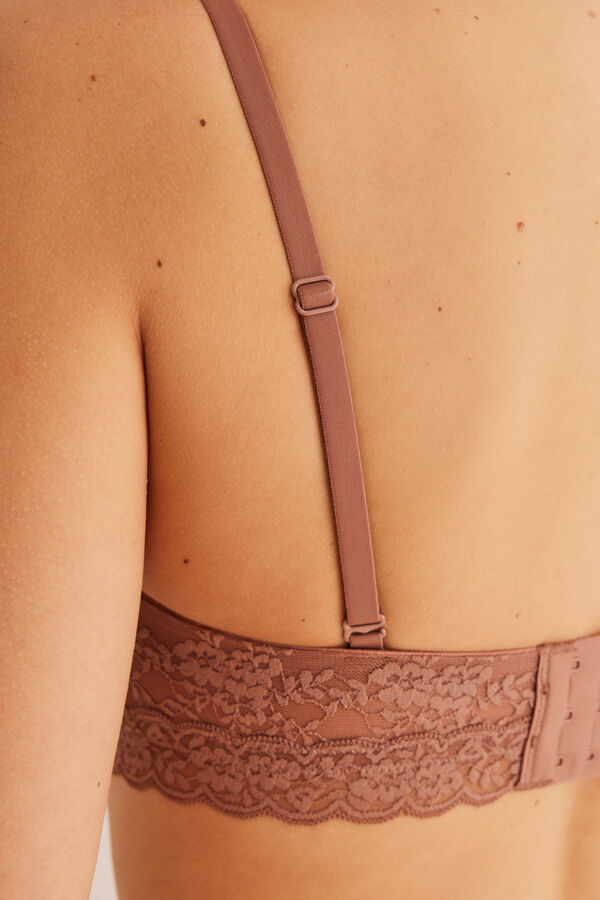 Women'secret ELEGANT Sujetador strapless marr&oacute;n marr&oacute;n