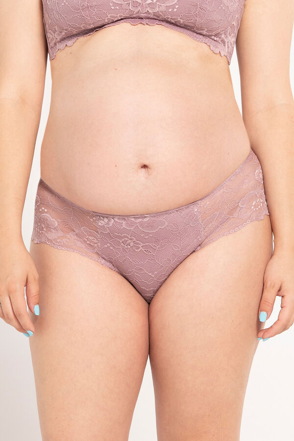 Ohma! Braguita premamá de encaje rosa