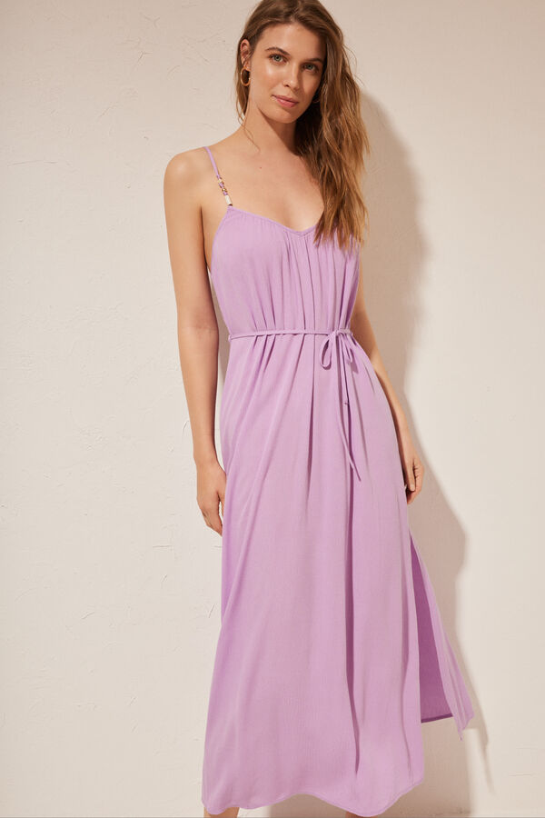 Women'secret Vestido largo lila morado/lila