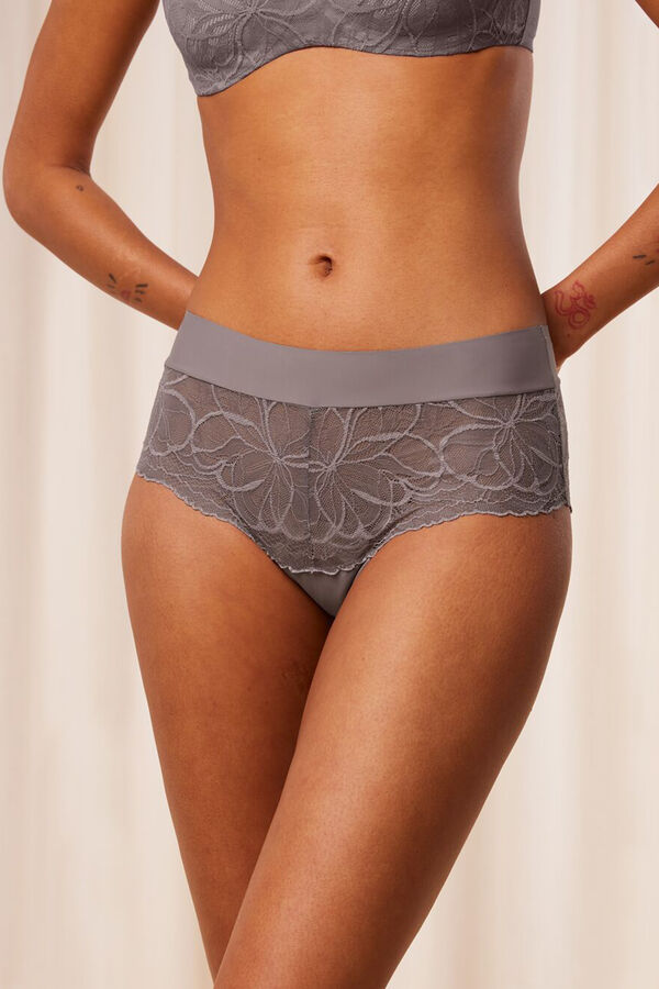 Triumph cal&ccedil;&otilde;es de renda ilus&atilde;o cinzento