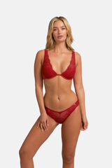 Dorina Renda de renda cl&aacute;ssica vermelho