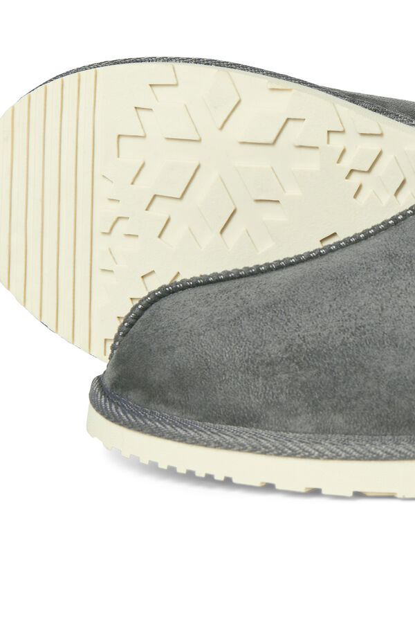 Jack & Jones Zapatillas de estar por casa borreguito gris