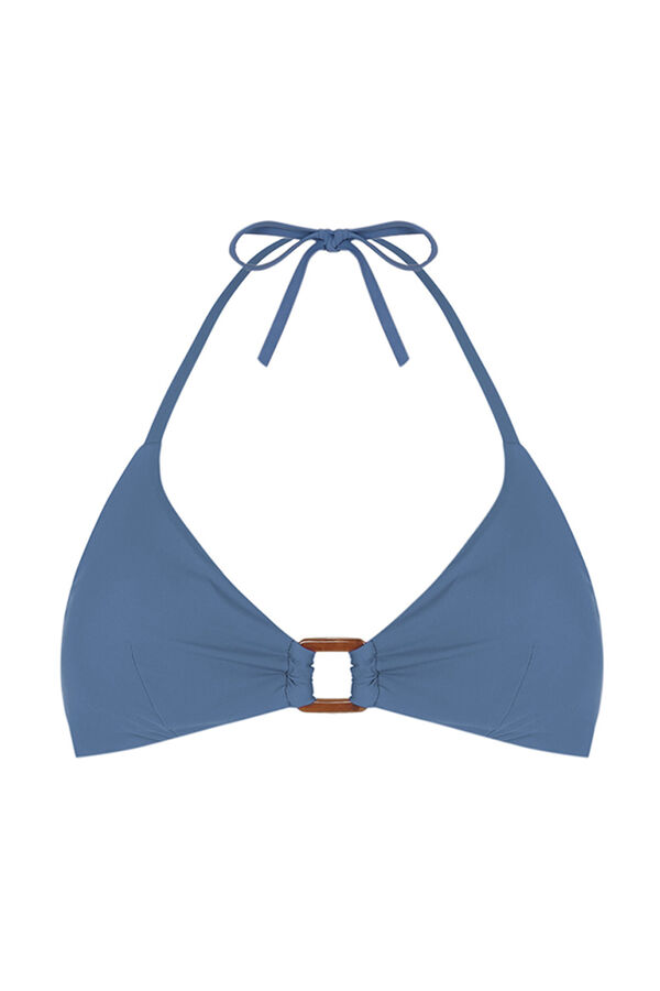 Women'secret Top bikini triangular azul azul