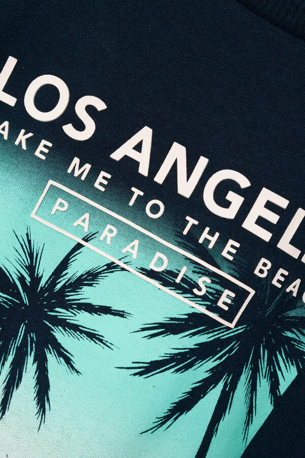 Name it T-shirt de menino manga curta Calif&oacute;rnia azul