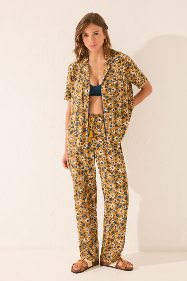 Women'secret Pijama camiseiro com estampado floral estampado