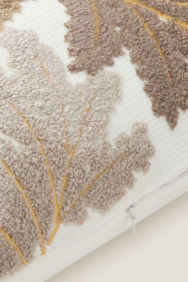 Textura Funda coj&iacute;n hojas oto&ntilde;o beige