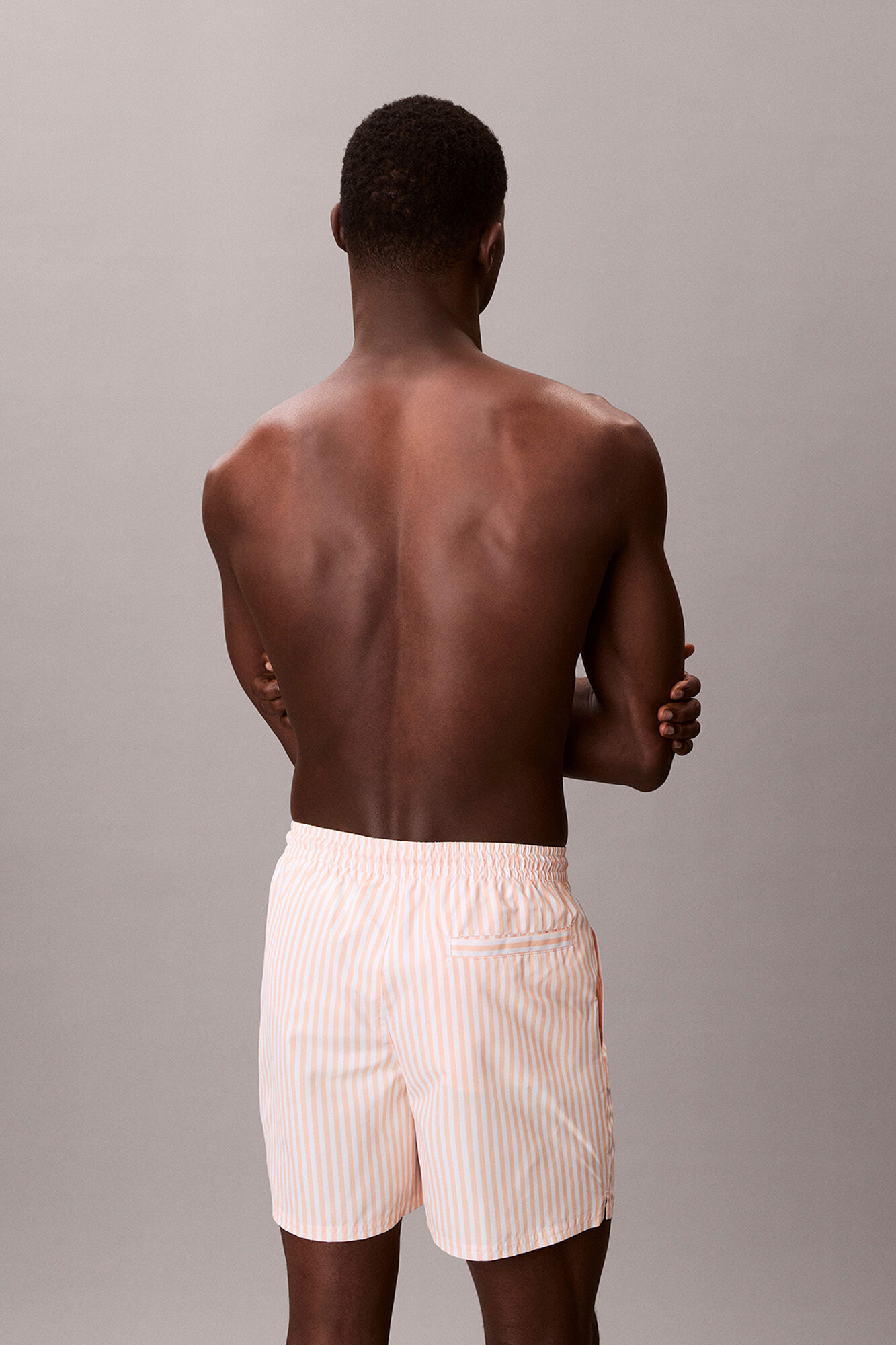 Calvin Klein Ba&ntilde;ador largo medio rayas cord&oacute;n