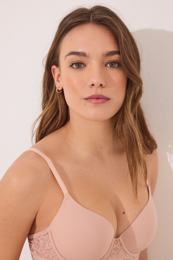 Women'secret BEAUTIFUL Soutien Clássico Rosa com Enchimento rosa