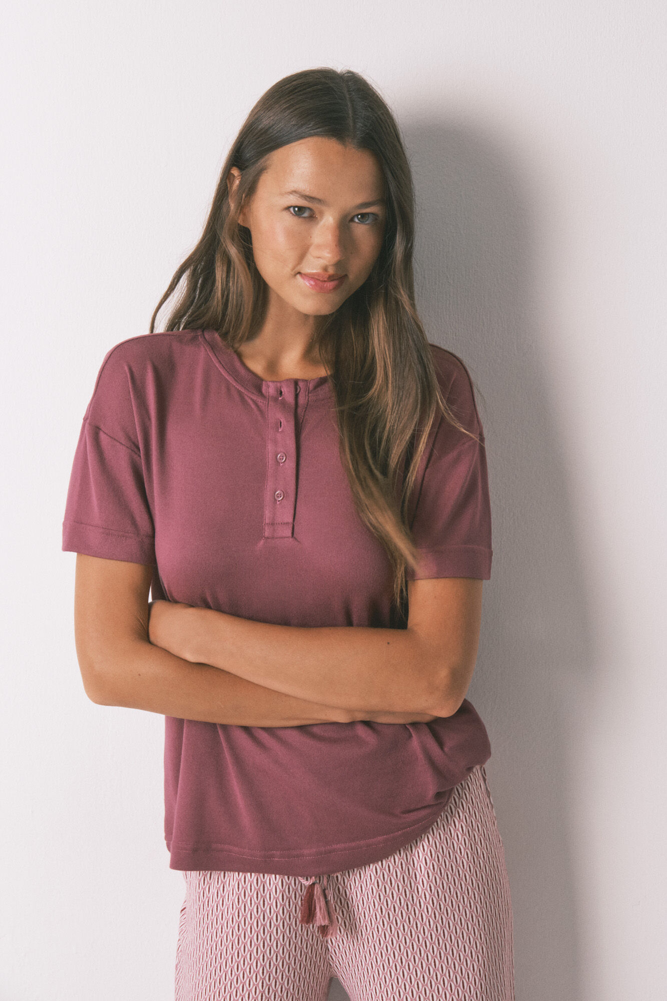 Women'secret T-shirt manga de manga curta e corte folgado