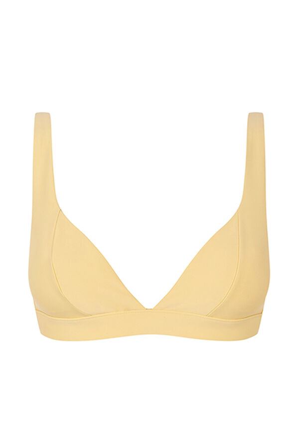Women'secret Top bikini neopreno amarillo amarillo