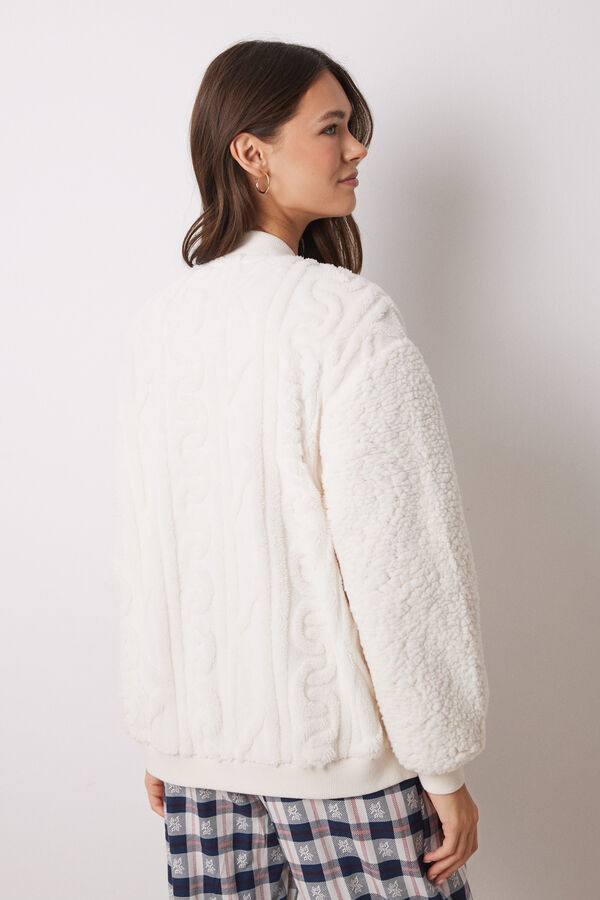 Women'secret Bata corta manga borreguito marfil