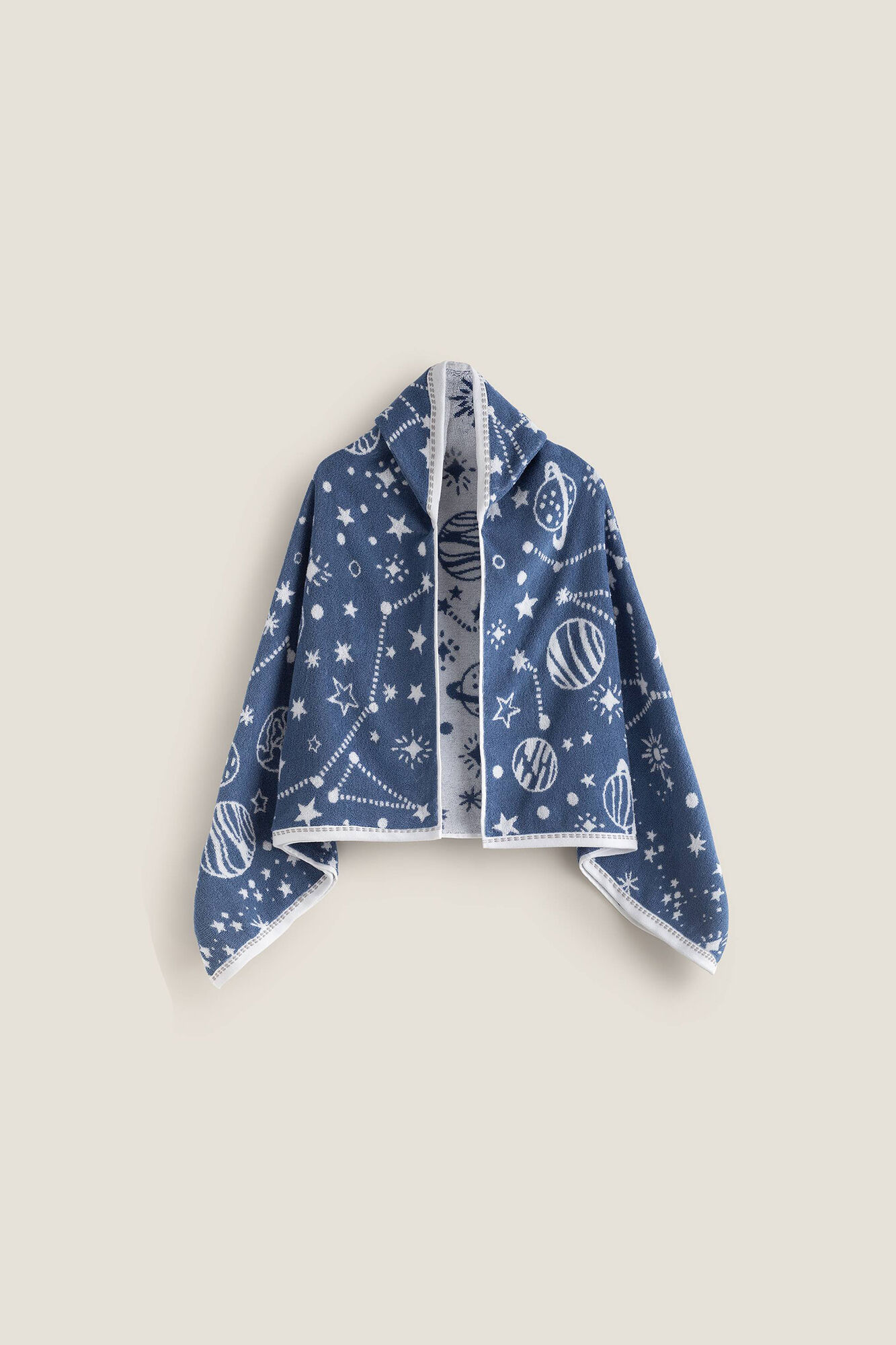 Textura Toalla capucha planetas