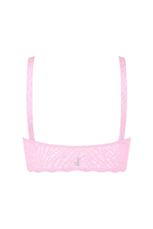 Sloggi Soutien top de renda efeito invis&iacute;vel rosa