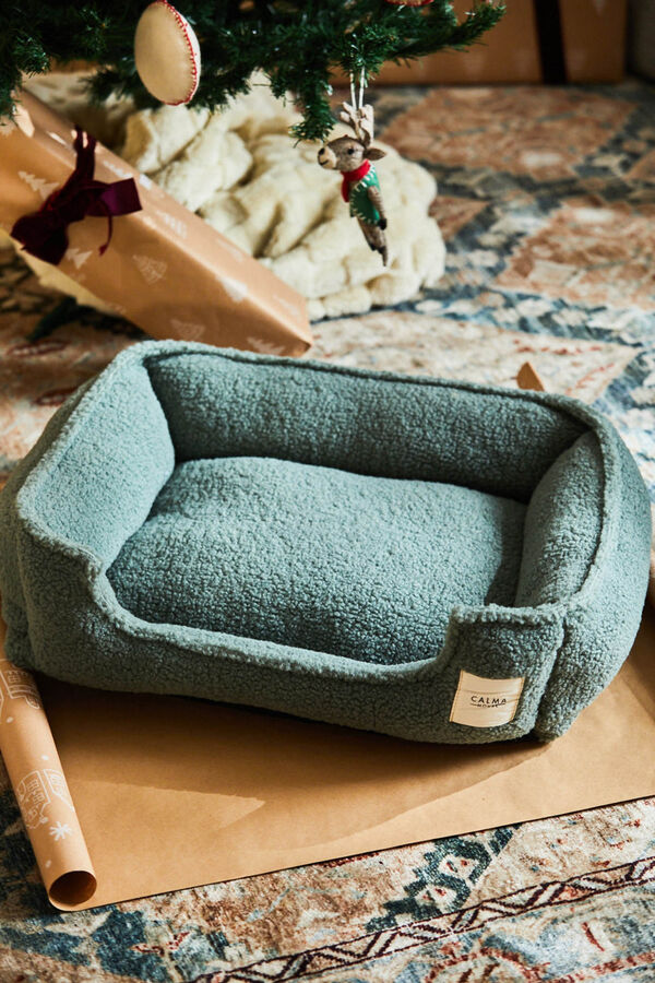 Calma House Cama para mascotas desenfundable verde Henry verde